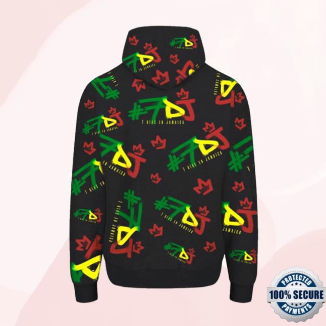 Official Maluma Clothing Store Shop Merch #7Dj Color Logo All Over Print Sweaters 3D Aop